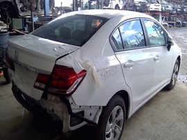 2014 HONDA CIVIC, WHITE,  1.8L, AT,  A25187
